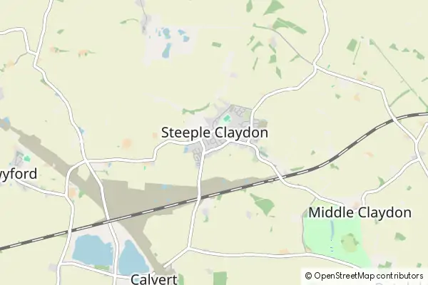 Mapa Steeple Claydon