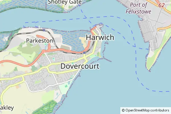 Mapa Harwich