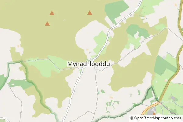 Mapa Mynachlogddu