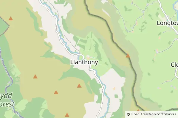 Mapa Llanthony