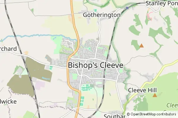 Mapa Bishop's Cleeve