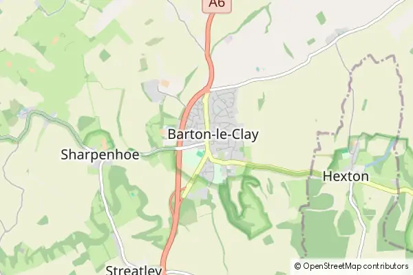 Mapa Barton-le-Clay