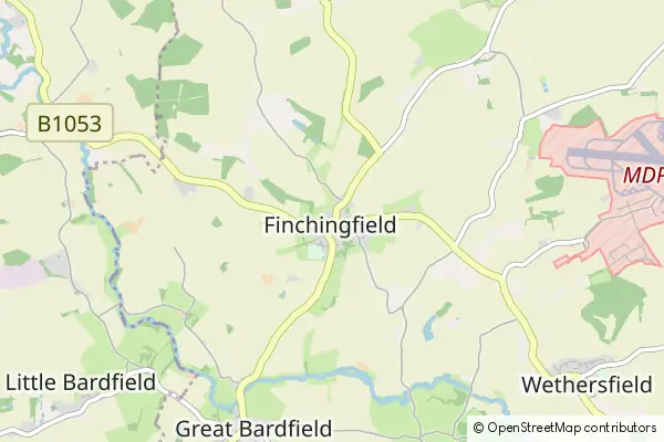 Mapa Finchingfield