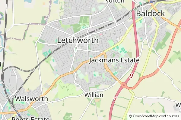 Mapa Letchworth