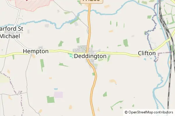 Mapa Deddington