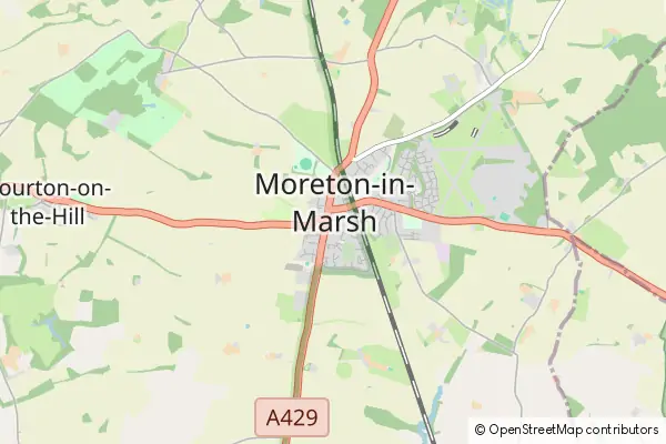 Mapa Moreton-in-Marsh