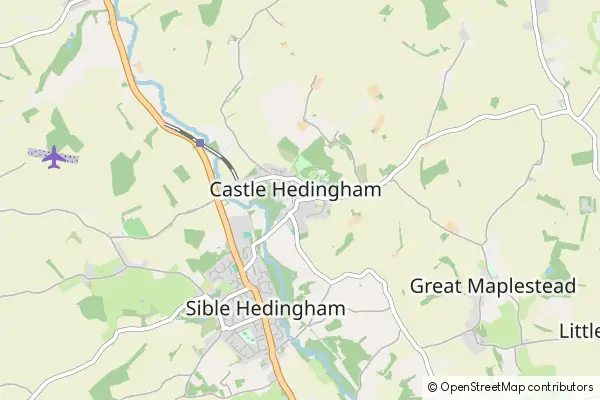 Mapa Castle Hedingham