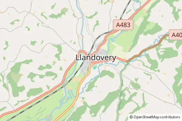 Mapa Llandovery