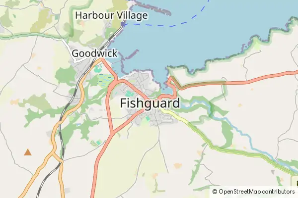 Mapa Fishguard