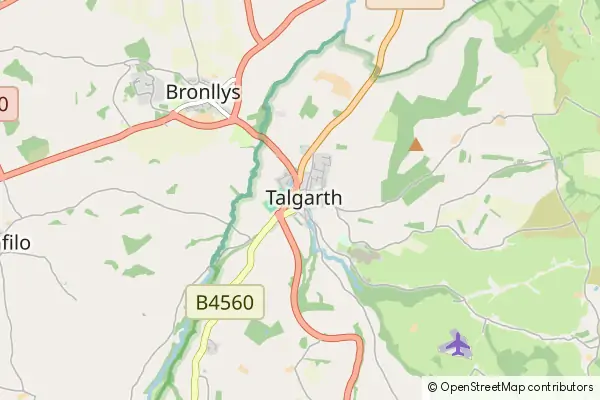 Mapa Talgarth