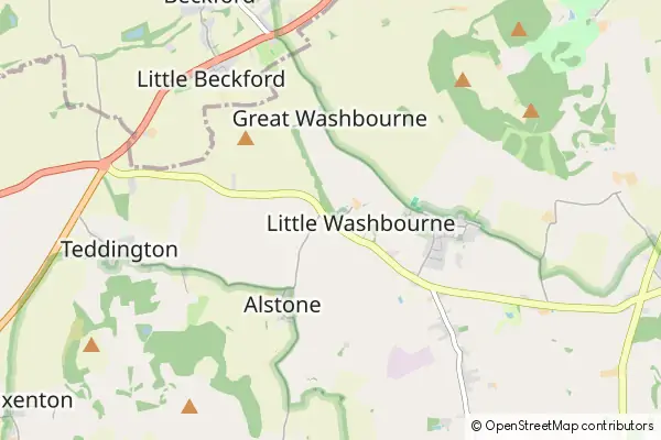 Mapa Little Washbourne