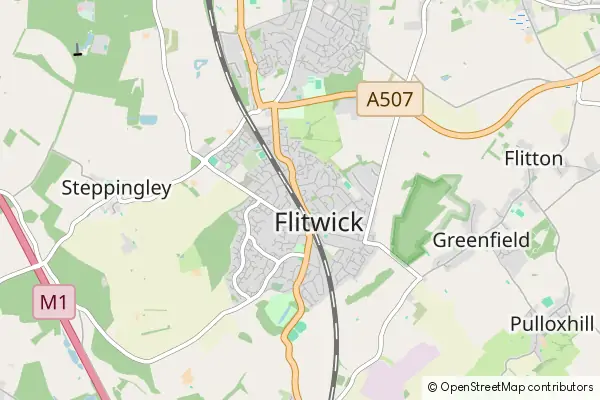 Mapa Flitwick