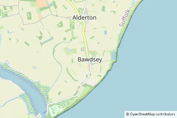 Mapa Bawdsey