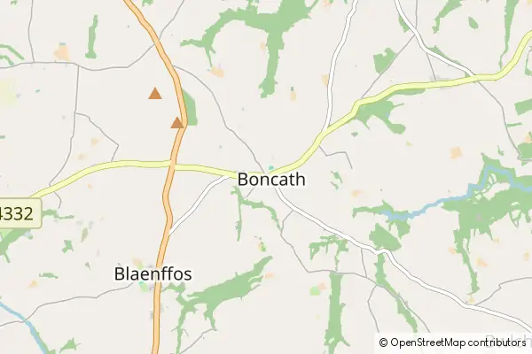 Mapa Boncath