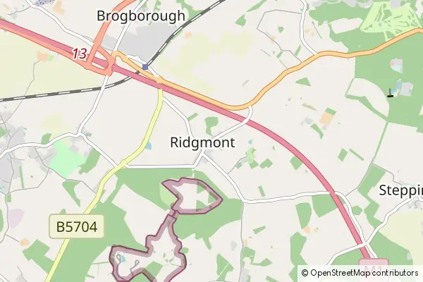 Mapa Ridgmont