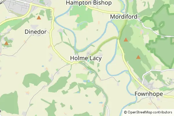 Mapa Holme Lacy