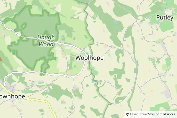 Mapa Woolhope