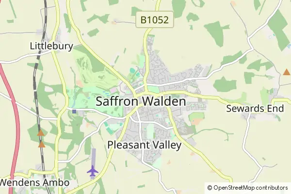 Mapa Saffron Walden