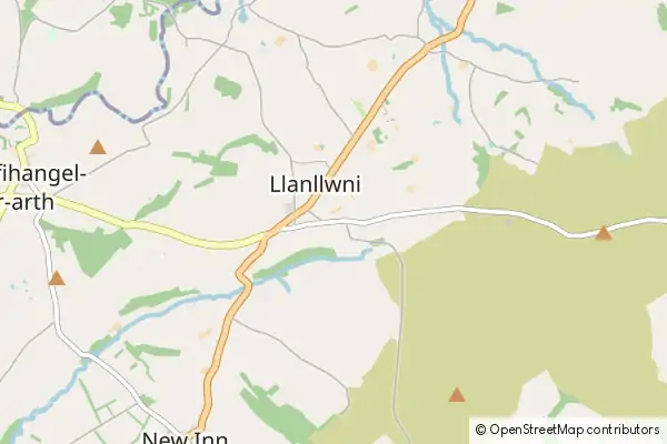 Mapa Llanllwni