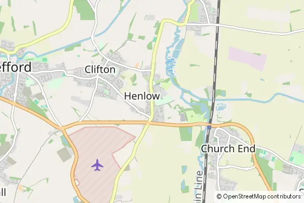 Mapa Henlow