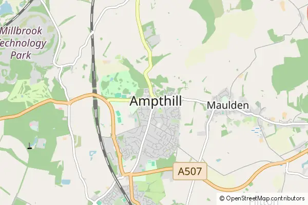 Mapa Ampthill