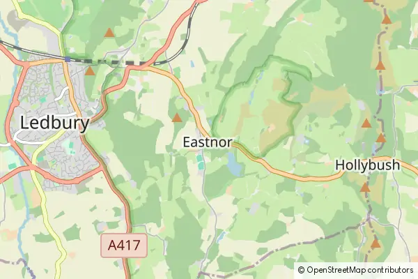 Mapa Eastnor