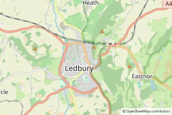 Mapa Ledbury