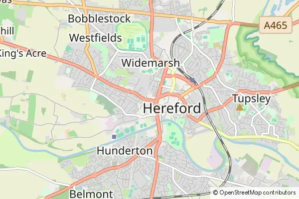 Mapa Hereford