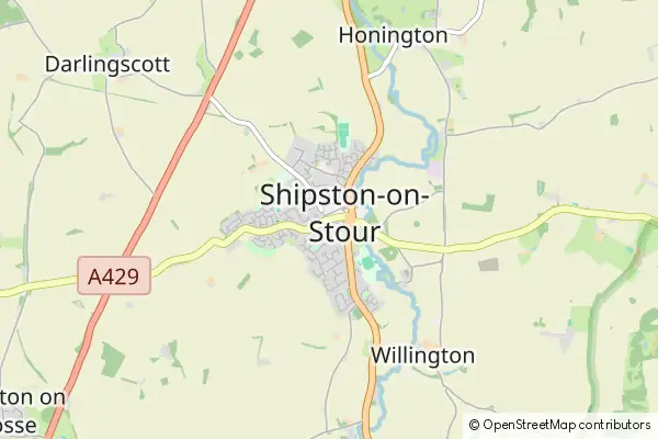 Mapa Shipston on Stour