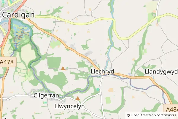 Mapa Llechryd