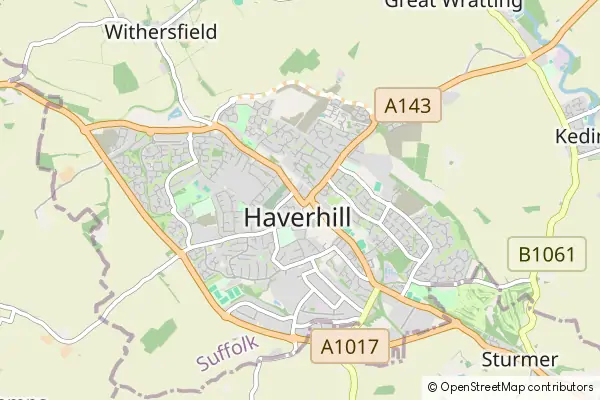 Mapa Haverhill