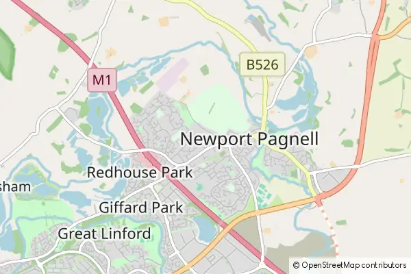 Mapa Newport Pagnell