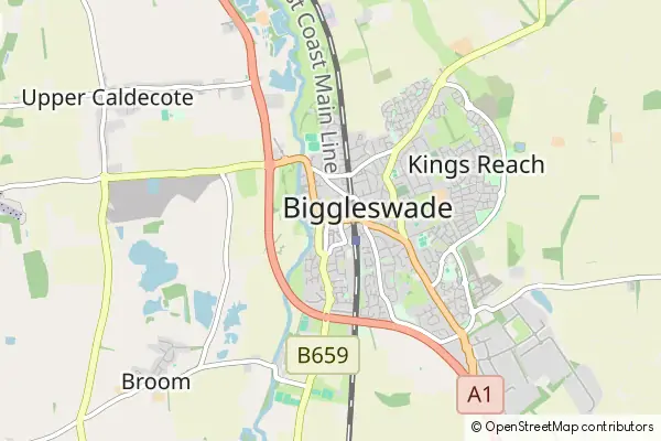 Mapa Biggleswade