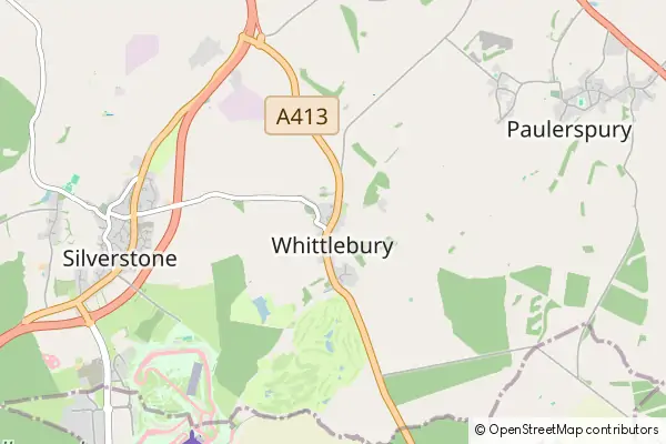 Mapa Whittlebury