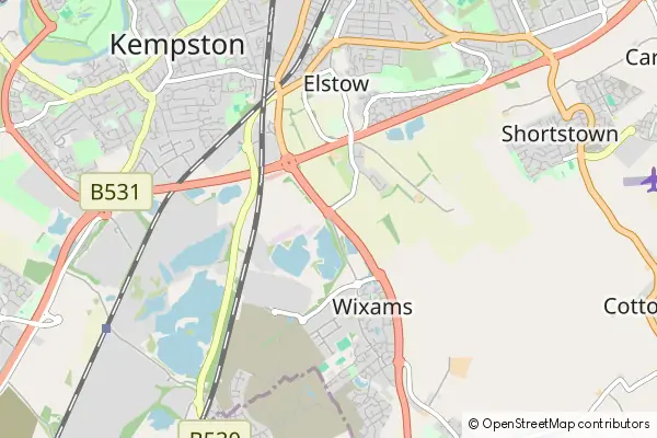 Mapa Elstow