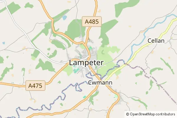 Mapa Lampeter