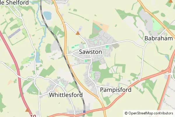 Mapa Sawston