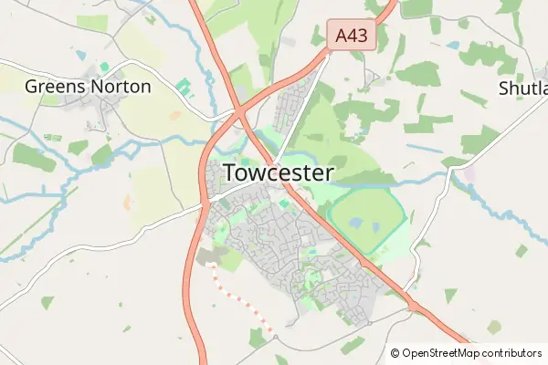 Mapa Towcester