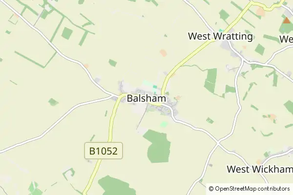 Mapa Balsham