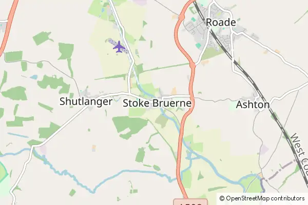 Mapa Stoke Bruerne