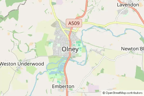 Mapa Olney