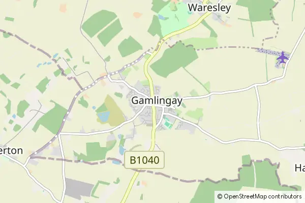 Mapa Gamlingay