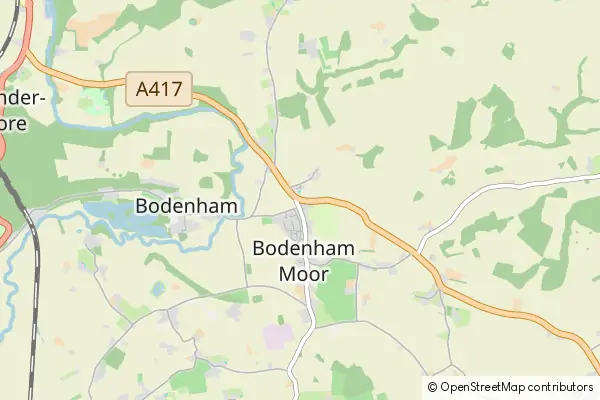 Mapa Bodenham