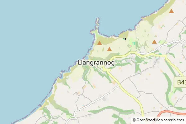 Mapa Llangrannog