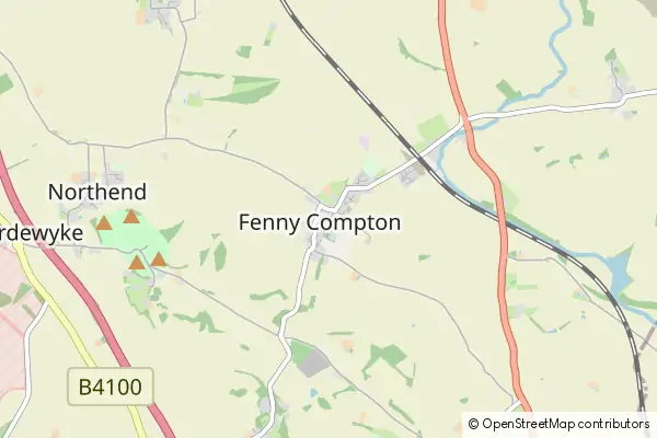 Mapa Fenny Compton