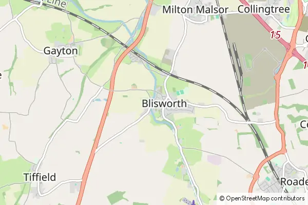 Mapa Blisworth