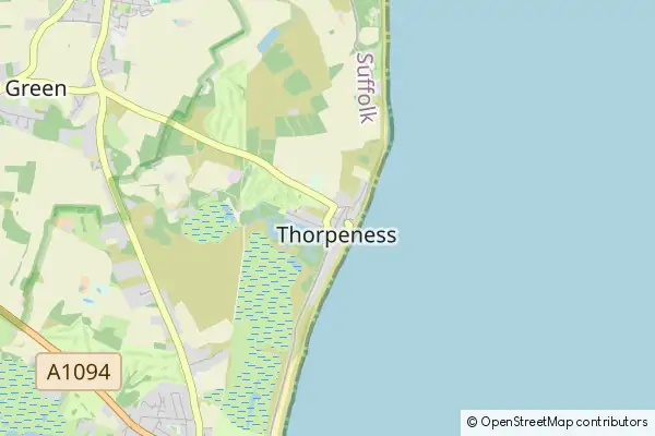 Mapa Thorpeness