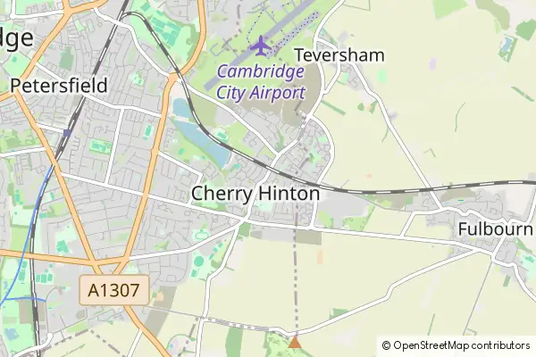 Mapa Cherry Hinton