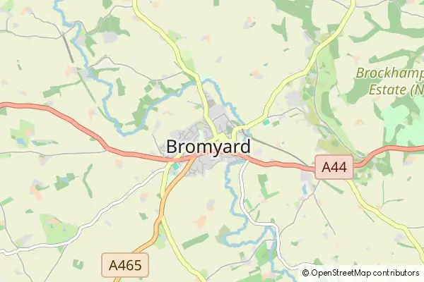 Mapa Bromyard