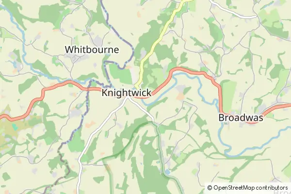 Mapa Knightwick